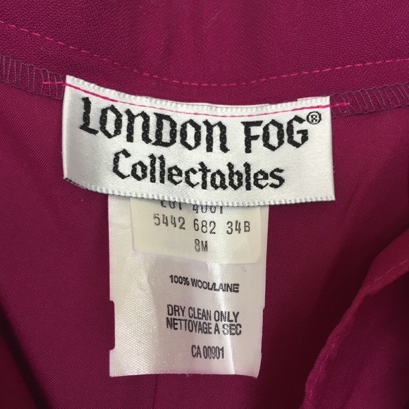 Vintage super high waisted pleated wool pants pink - Picture 5 of 6